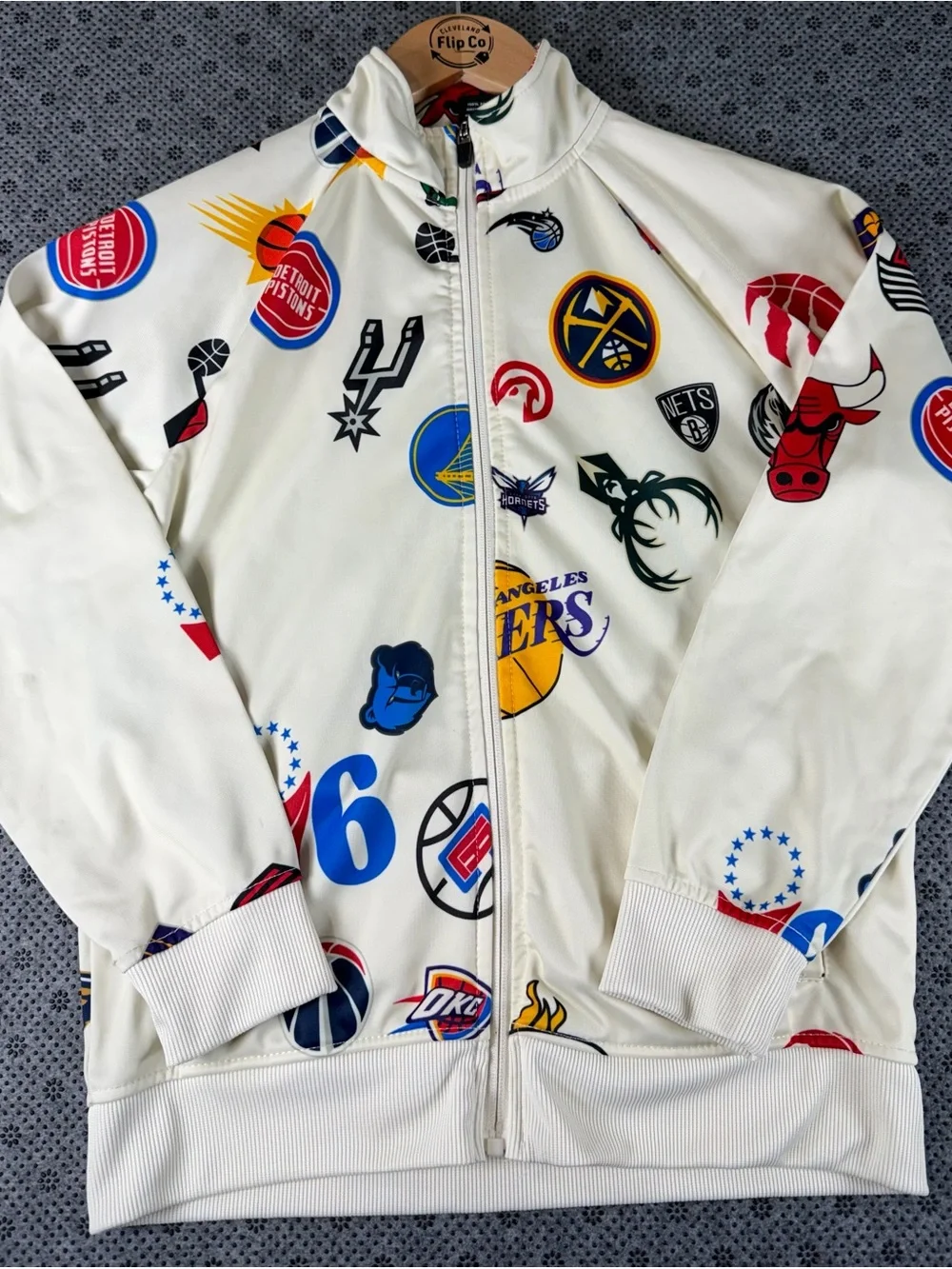 NBA Team Logos Lightweight Full Zip Up